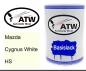 Preview: Mazda, Cygnus White, HS: 500ml Lackdose, von ATW Autoteile West.